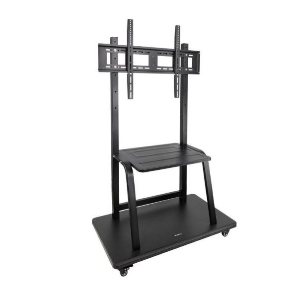 suporte de chao tooq c rodas p ecras 37 50 preto fs20101m b 600x600 - Suporte Móvel para Painel Interativo COLOSO